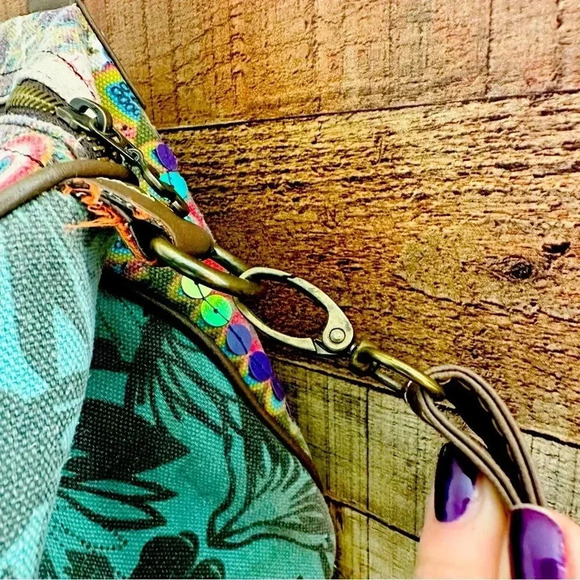 Desigual Rigido Galatic Handbag, Fuxia Rose - Picture 9 of 12